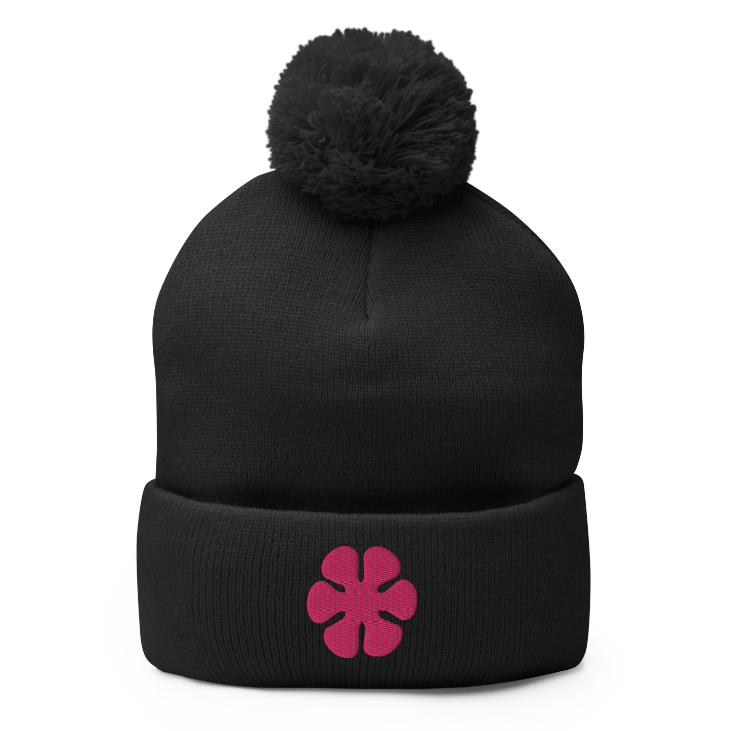 Pom-Pom Flower Power Beanie