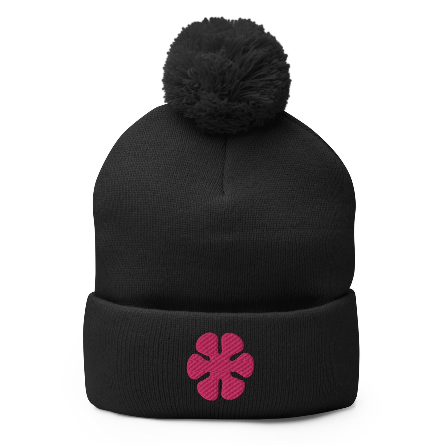 Pom-Pom Flower Power Beanie