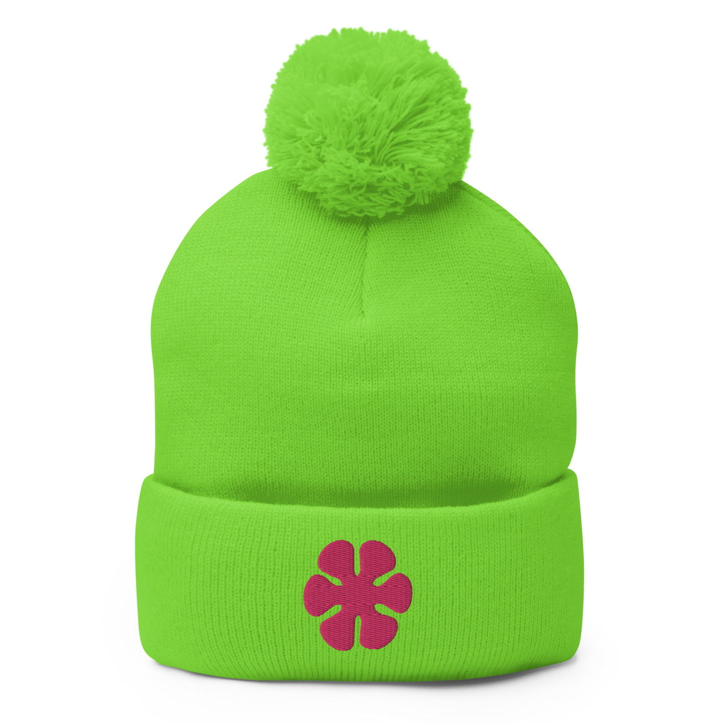 Pom-Pom Flower Power Beanie